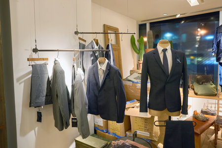 HONG KONG - CIRCA NOVEMBER, 2016: initial store in Hong Kong. Shopping is a widely popular social activity in Hong Kong.のeditorial素材