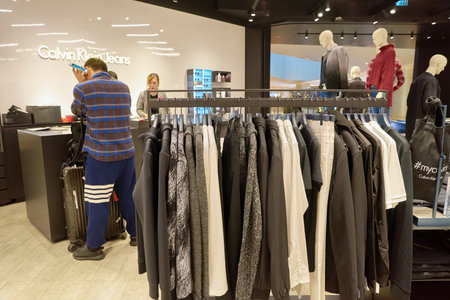HONG KONG - CIRCA NOVEMBER, 2016: Calvin Klein at the Elements shopping mall.