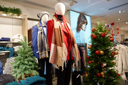 HONG KONG - CIRCA NOVEMBER, 2016: inside a store in Hong Kong. Shopping is a widely popular social activity in Hong Kong.のeditorial素材