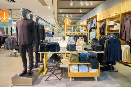 HONG KONG - CIRCA NOVEMBER, 2016: inside H and M store at the Elements shopping mall.