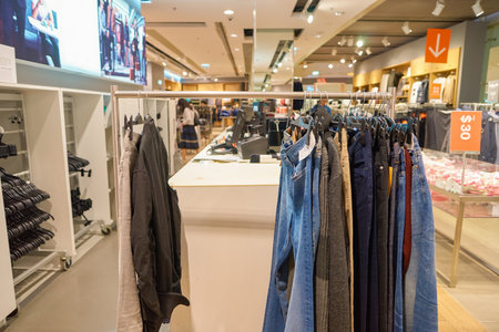 HONG KONG - CIRCA NOVEMBER, 2016: inside H and M store at the Elements shopping mall.