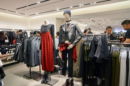 HONG KONG - CIRCA NOVEMBER, 2016: inside a store in Hong Kong. Shopping is a widely popular social...