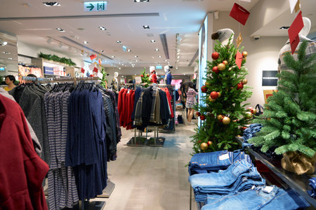 HONG KONG - CIRCA NOVEMBER, 2016: inside a store in Hong Kong. Shopping is a widely popular social...