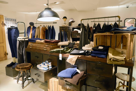 HONG KONG - CIRCA NOVEMBER, 2016: initial store in Hong Kong. Shopping is a widely popular social activity in Hong Kong.のeditorial素材