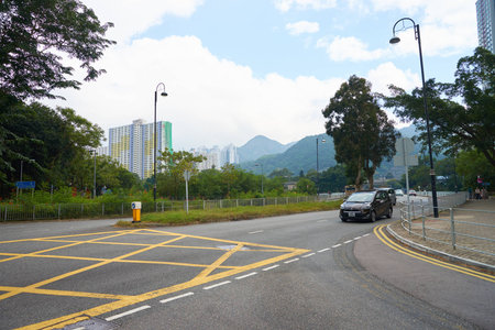 HONG KONG - CIRCA NOVEMBER, 2016: Hong Kong urban landscape at daytimeのeditorial素材