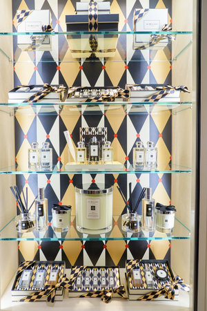 HONG KONG - CIRCA NOVEMBER, 2016: inside Jo Malone store at the Elements shopping mall in Hong Kong. Jo Malone London is a British perfume and scented candle brand.のeditorial素材