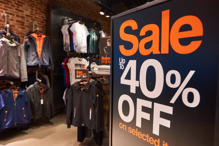 HONG KONG - CIRCA NOVEMBER, 2016: a store in Hong Kong. Shopping is a widely popular social activity in Hong Kong.のeditorial素材