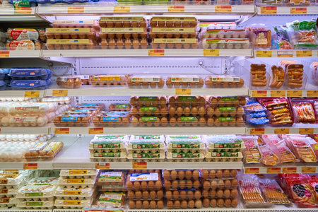 HONG KONG - CIRCA NOVEMBER, 2016: inside Taste supermarket. Taste is a chain supermarket in Hong Kong owned by AS Watsonのeditorial素材