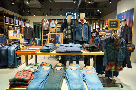 HONG KONG - CIRCA NOVEMBER, 2016: inside a store in Hong Kong. Shopping is a widely popular social activity in Hong Kong.のeditorial素材