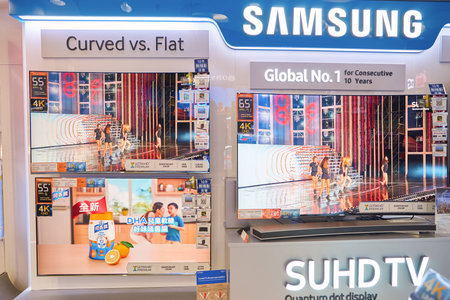 HONG KONG - CIRCA NOVEMBER, 2016: inside a electronics store in Hong Kong.