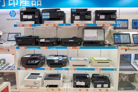 HONG KONG - CIRCA NOVEMBER, 2016: inside a electronics store in Hong Kong.