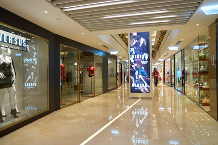 HONG KONG - CIRCA NOVEMBER, 2016: stores in Hong Kong. Shopping is a widely popular social activity...