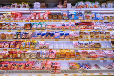 HONG KONG - CIRCA NOVEMBER, 2016: inside Taste supermarket. Taste is a chain supermarket in Hong Kong owned by AS Watsonのeditorial素材