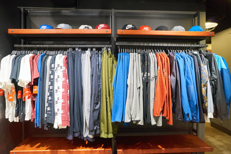 HONG KONG - CIRCA NOVEMBER, 2016: inside Nike store in Hong Kong.