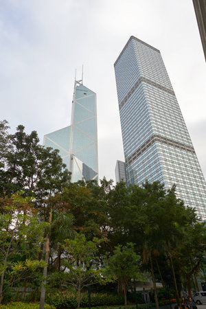 HONG KONG - CIRCA DECEMBER, 2015: skyscrapers in Hong Kong.