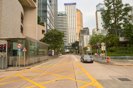 HONG KONG - CIRCA DECEMBER, 2015: Hong Kong urban landscape at daytime.