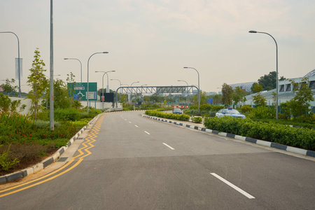 SINGAPORE - CIRCA NOVEMBER, 2015: Singapore urban landscape at daytime. Republic of Singapore is a...