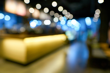 SEOUL, SOUTH KOREA - CIRCA MAY, 2017: defocused shot of Starbucks coffee shop in Seoul. Starbucks Corporation is an American coffee company and coffeehouse chain.のeditorial素材