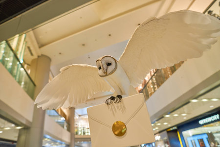 HONG KONG - CIRCA SEPTEMBER, 2016: decorations at a shopping center in Hong Kong. Shopping is a widely popular social activity in Hong Kong.のeditorial素材