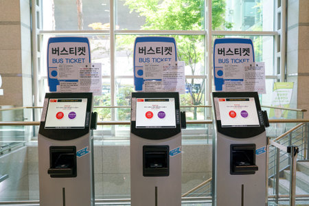 INCHEON, SOUTH KOREA - CIRCA MAY, 2017: inside Incheon International Airport.