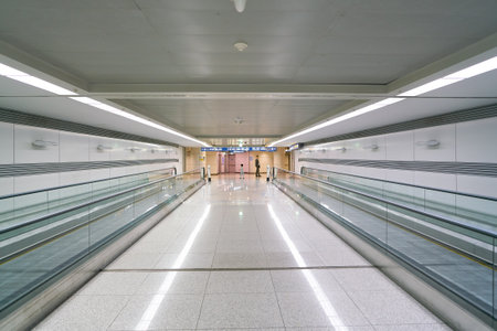 INCHEON, SOUTH KOREA - CIRCA MAY, 2017: inside Incheon International Airport.のeditorial素材