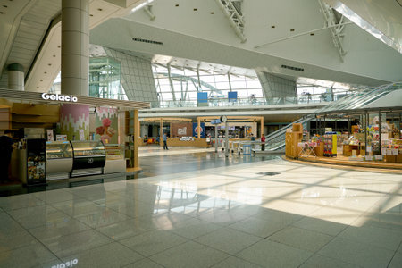 INCHEON, SOUTH KOREA - CIRCA MAY, 2017: inside Incheon International Airport.