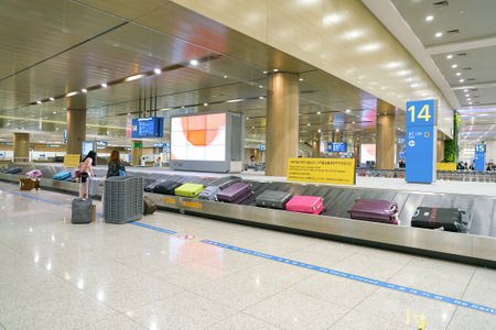 INCHEON, SOUTH KOREA - CIRCA MAY, 2017: baggage claim area at Incheon International Airport.のeditorial素材