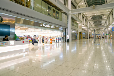INCHEON, SOUTH KOREA - CIRCA JUNE, 2017: inside Incheon International Airport.