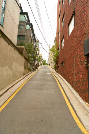 SEOUL, SOUTH KOREA - CIRCA MAY, 2017: Seoul urban landscape. Seoul Special City is the capital and largest metropolis of the Republic of Korea.のeditorial素材