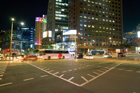 SEOUL, SOUTH KOREA - CIRCA JUNE, 2017: Seoul urban landscape. Seoul Special City is the capital and largest metropolis of the Republic of Korea.のeditorial素材