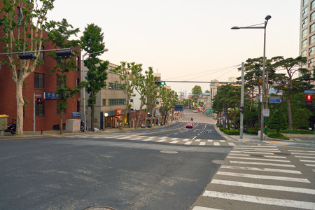 SEOUL, SOUTH KOREA - CIRCA MAY, 2017: Seoul urban landscape. Seoul Special City is the capital and largest metropolis of the Republic of Korea.のeditorial素材
