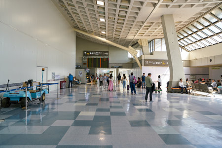 SEOUL, SOUTH KOREA - CIRCA MAY, 2017: inside Gimpo Airport Domestic Terminal. Gimpo International Airport is located in the far western end of Seoul.のeditorial素材