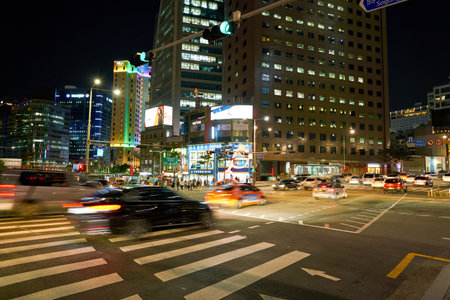 SEOUL, SOUTH KOREA - CIRCA JUNE, 2017: Seoul urban landscape. Seoul Special City is the capital and largest metropolis of the Republic of Korea.のeditorial素材