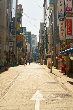SEOUL, SOUTH KOREA - CIRCA MAY, 2017: Seoul urban landscape. Seoul Special City is the capital and largest metropolis of the Republic of Korea.のeditorial素材