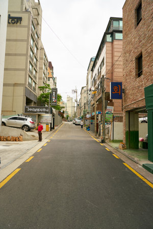 SEOUL, SOUTH KOREA - CIRCA MAY, 2017: Seoul urban landscape. Seoul Special City is the capital and largest metropolis of the Republic of Korea.のeditorial素材
