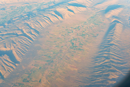 Aerial view from a jet aircraft.