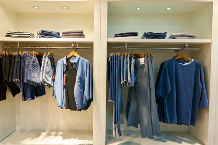 SEOUL, SOUTH KOREA - CIRCA MAY, 2017: goods on display at Giordano store in Seoul. Giordano International Limited is international retailer of men's, women's and children's apparel and accessories.のeditorial素材