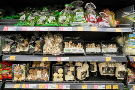 SEOUL, SOUTH KOREA - CIRCA MAY, 2017: inside a grocery store in Seoul. CU is a convenience store franchise chain in South Korea.のeditorial素材
