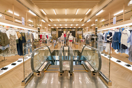 SEOUL, SOUTH KOREA - CIRCA JUNE, 2017: inside 8 seconds store in Seoul.