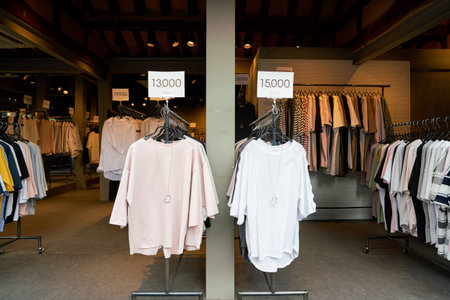 SEOUL, SOUTH KOREA - CIRCA MAY, 2017: goods on display at a store in Seoul.のeditorial素材