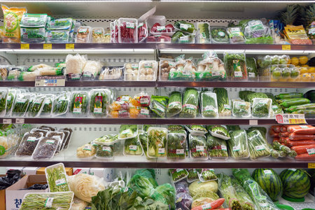 SEOUL, SOUTH KOREA - CIRCA JUNE, 2017: inside Lemon Mart store in Seoul.のeditorial素材