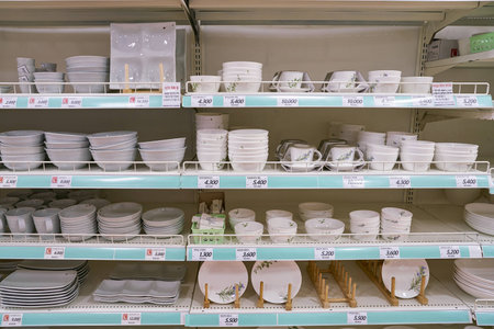 SEOUL, SOUTH KOREA - CIRCA MAY, 2017: goods on display at Lotte Mart in Seoul.のeditorial素材