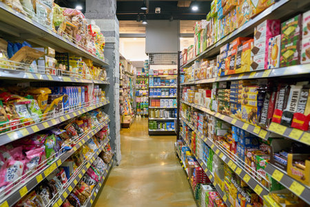 SEOUL, SOUTH KOREA - CIRCA JUNE, 2017: inside Lemon Mart store in Seoul.のeditorial素材