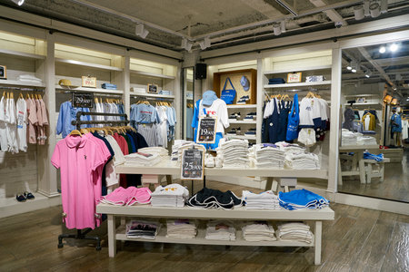 SEOUL, SOUTH KOREA - CIRCA JUNE, 2017: inside a clothing store in Seoul.のeditorial素材