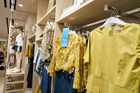 SEOUL, SOUTH KOREA - CIRCA JUNE, 2017: goods on display at 8 seconds store in Seoul.