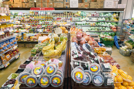 SEOUL, SOUTH KOREA - CIRCA JUNE, 2017: inside Lemon Mart store in Seoul.のeditorial素材