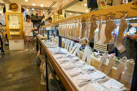 SEOUL, SOUTH KOREA - CIRCA MAY, 2017: inside a store in Seoul.のeditorial素材