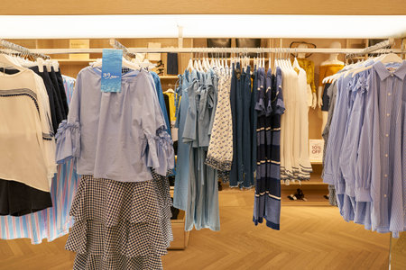 SEOUL, SOUTH KOREA - CIRCA JUNE, 2017: goods on display at 8 seconds store in Seoul.のeditorial素材