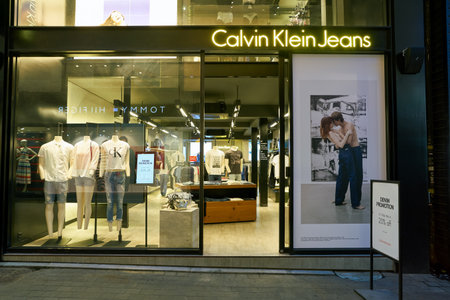 SEOUL, SOUTH KOREA - CIRCA MAY, 2017: a Calvin Klein Jeans store in Seoul.のeditorial素材