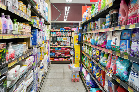 SEOUL, SOUTH KOREA - CIRCA MAY, 2017: inside a supermarket in Seoul.のeditorial素材